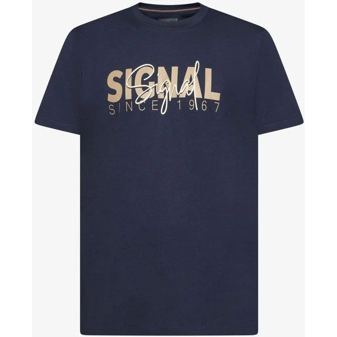 OwenSi Print Tee + med Signal-print