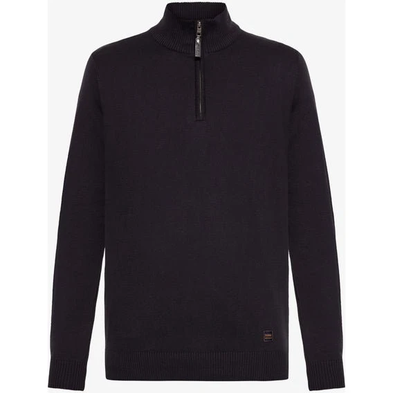Signal KlausSI Halfzip+ i marinblå økologisk bomuld