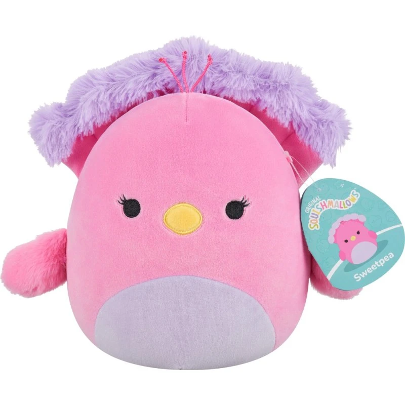 Squishmallows Sweetpea Påfugl 19 cm - Blød tøjdyr