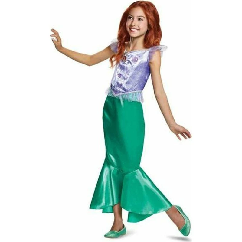 Disney Ariel kostume til børn – lilla, 5-6 år (116 cm)