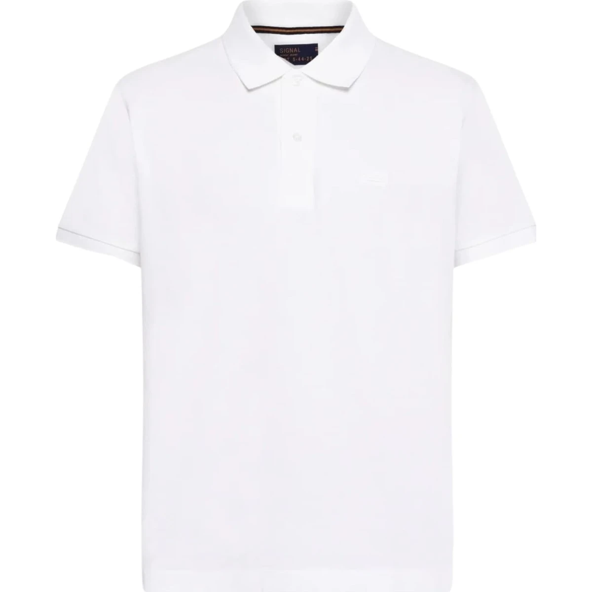 Signal Nicky Polo T-shirt i hvid bomuld