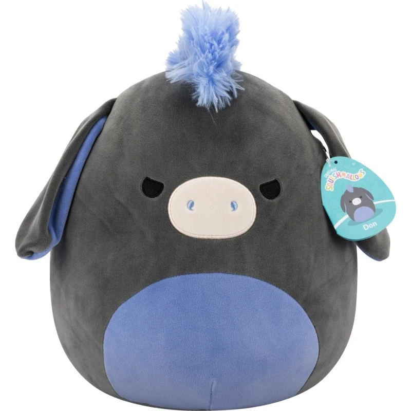 Squishmallows Don Æsel 30 cm - Blød krammebamse