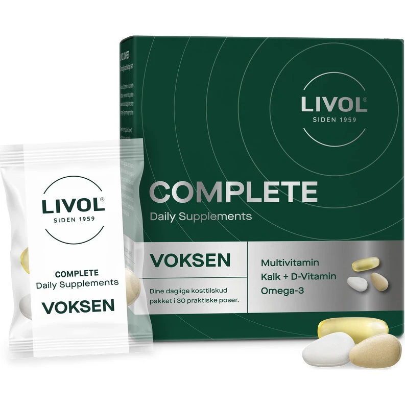 Livol Complete Daily Supplements Voksen - 30 stk.