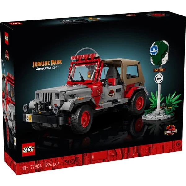 LEGO 77984 Jurassic Park Jeep Wrangler - Samlerobjekt 1:10