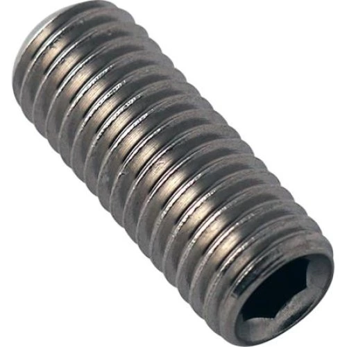 Skrue DIN916 Rå Pinolskrue 12x30mm med indvendig 6-kant