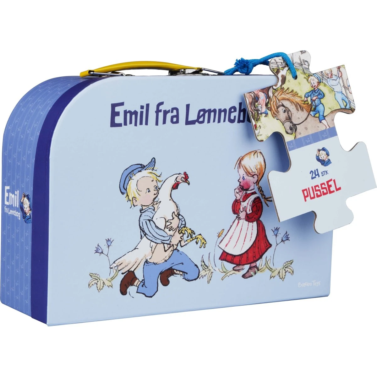 Barbo Toys Emil fra Lønneberg Puslespil i kuffert - 24 brikker