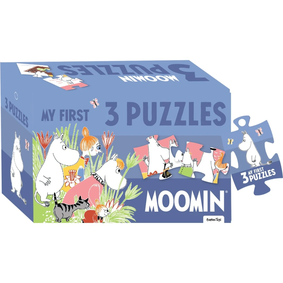 Mumitroldene 3-puzzle sæt med flot opbevaringsæske