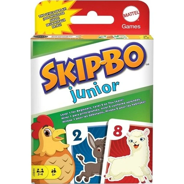 Skip-Bo Junior – Dyr (børnevenligt kortspil)