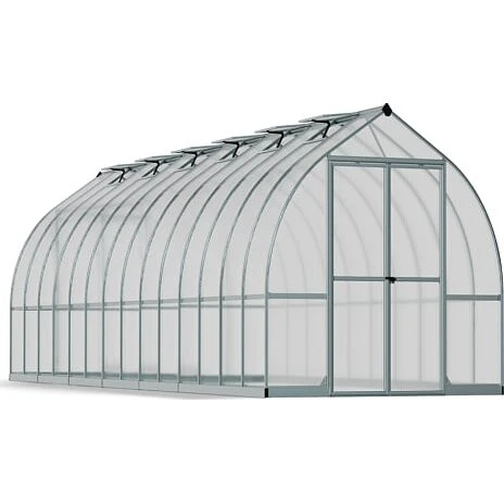 Canopia by Palram Bella drivhus 20,6 m², sølv, 6 mm