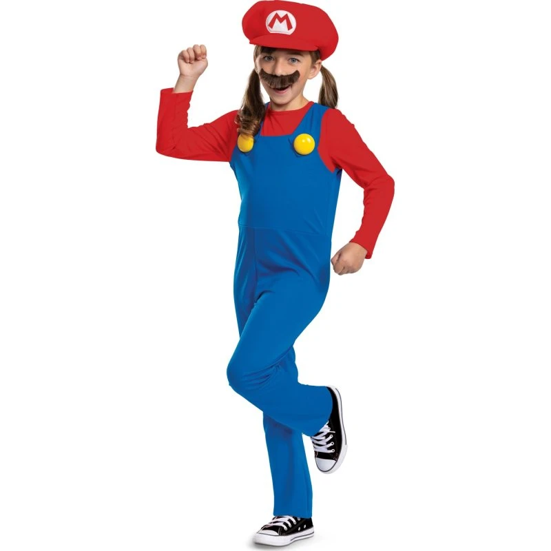 Super Mario Børnekostume - Str. 128 cm