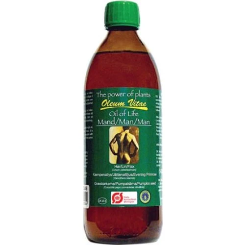 Oil of life Mænd - Økologisk planteolie med Omega 3-6-9 (500 ml)