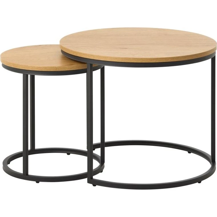 Cesura Sideborde i Eg, Sæt af 2, Ø40-60 cm