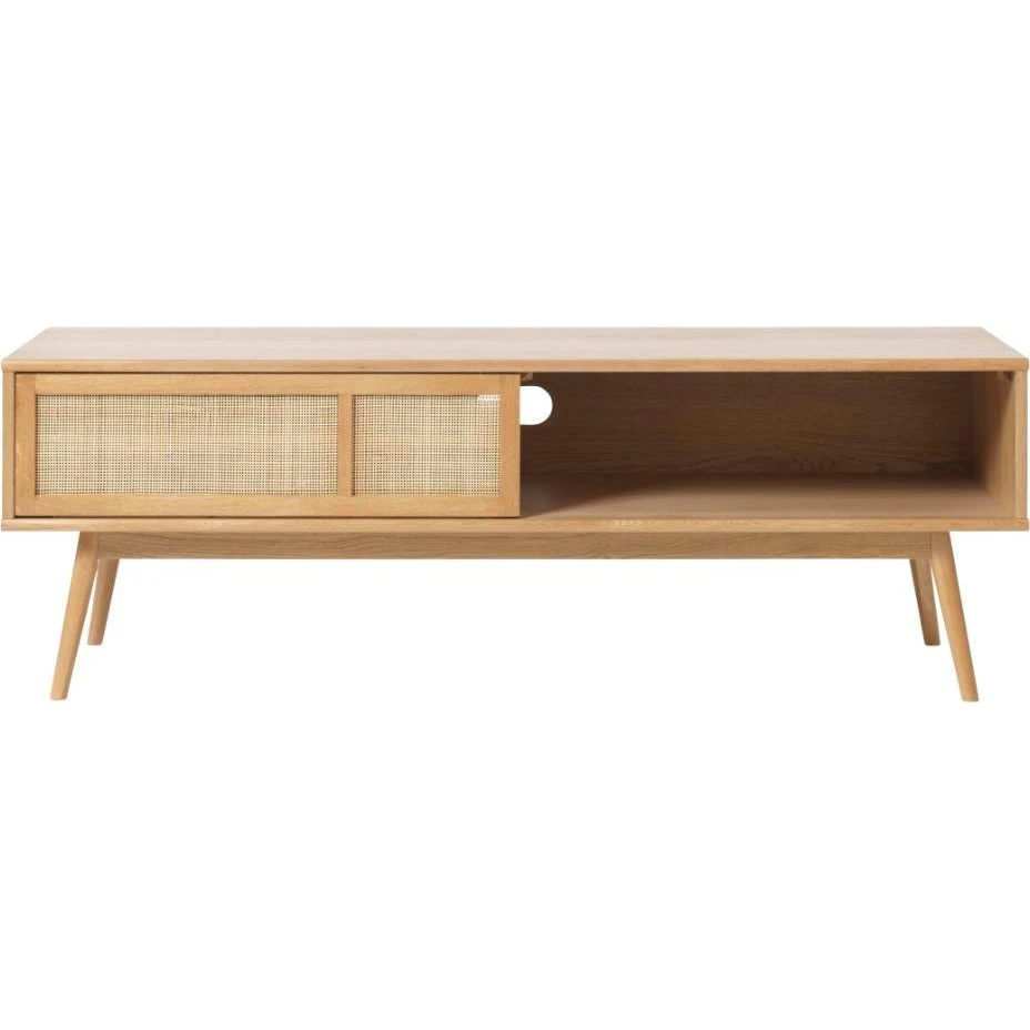 Barrali TV-bord 150 cm - Natur eg med Rattan