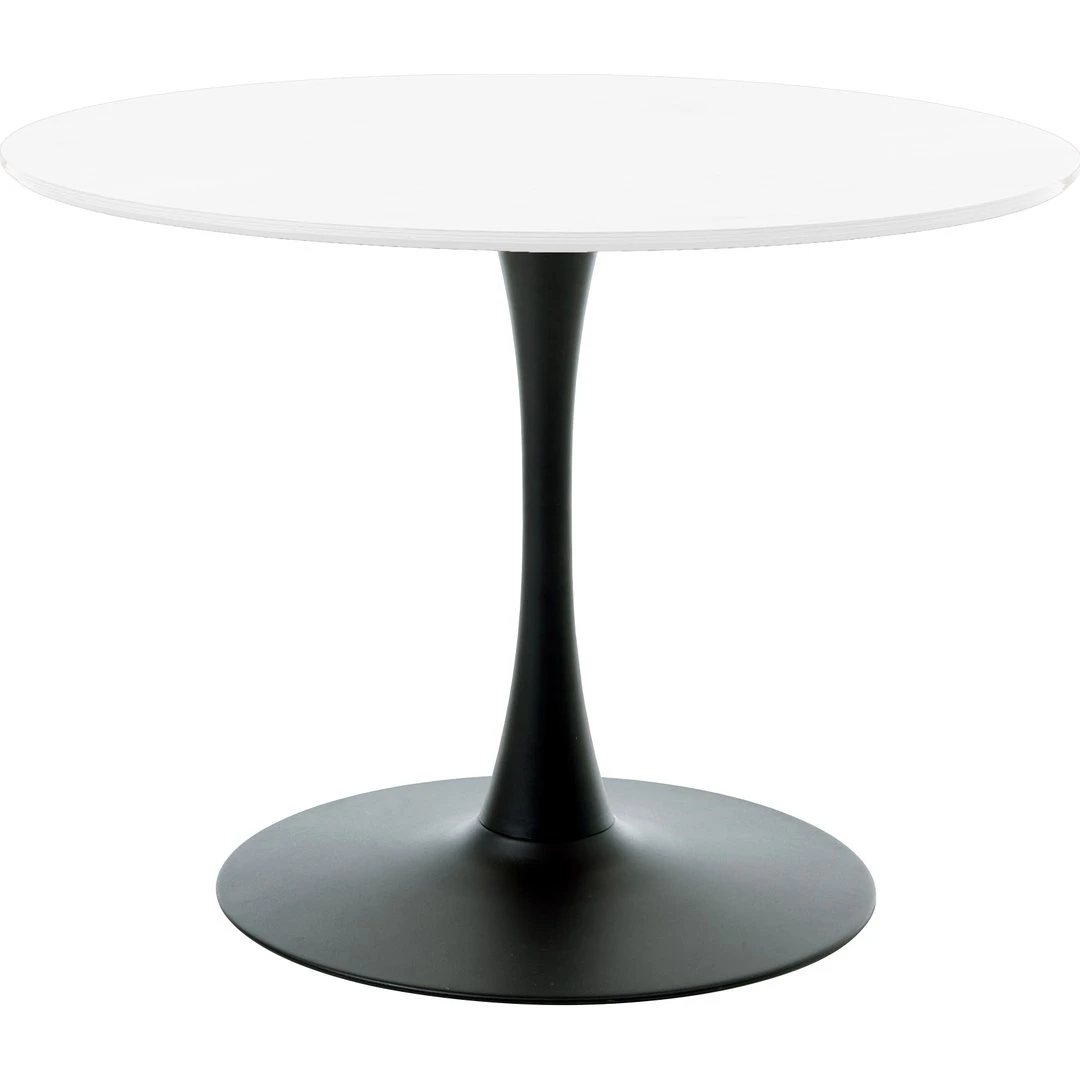 Nordique Design CESURA Spisebord - Hvid/Sort - Ø100 cm