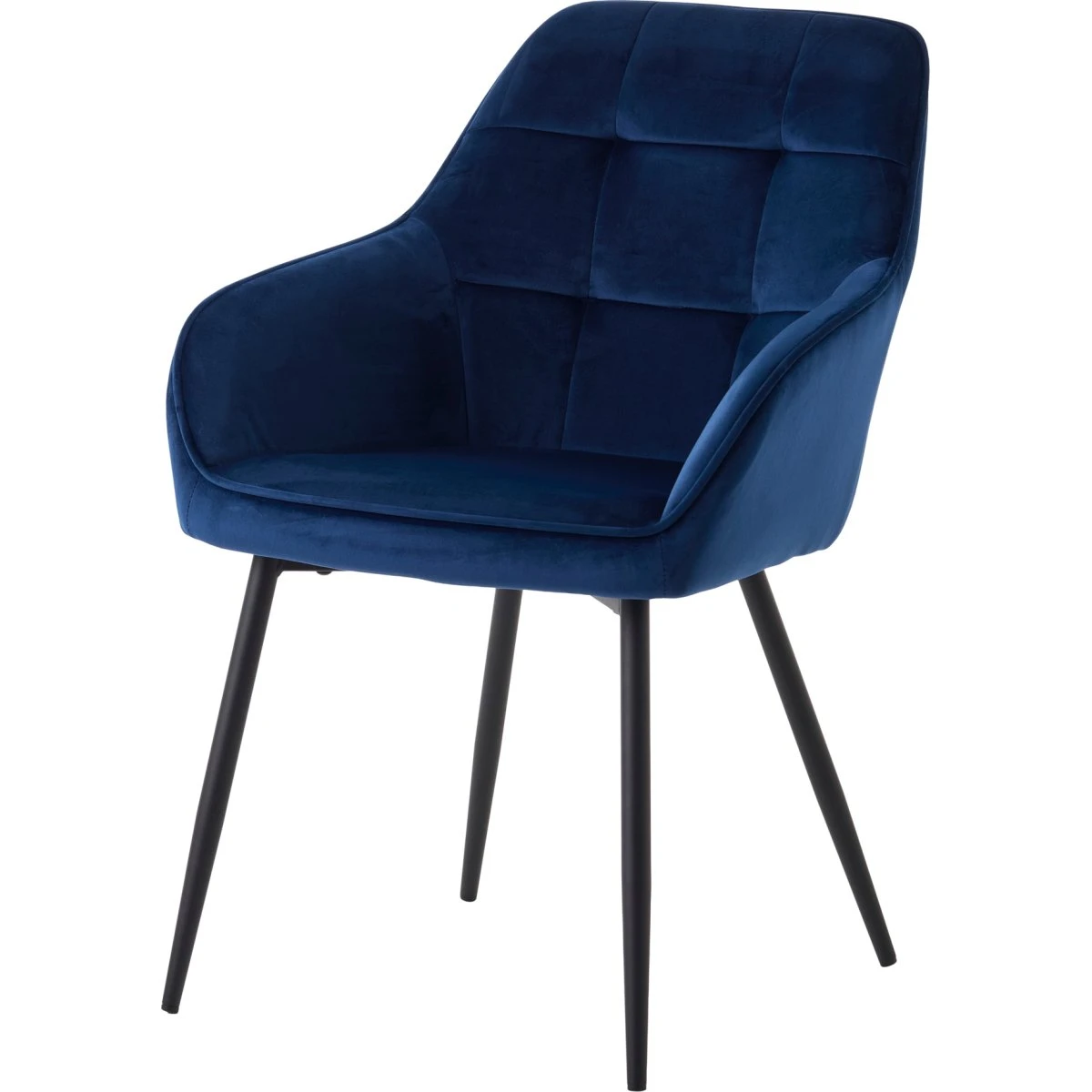 Nordique Design Nolan Spisebordsstol med armlæn, Blå/Sort