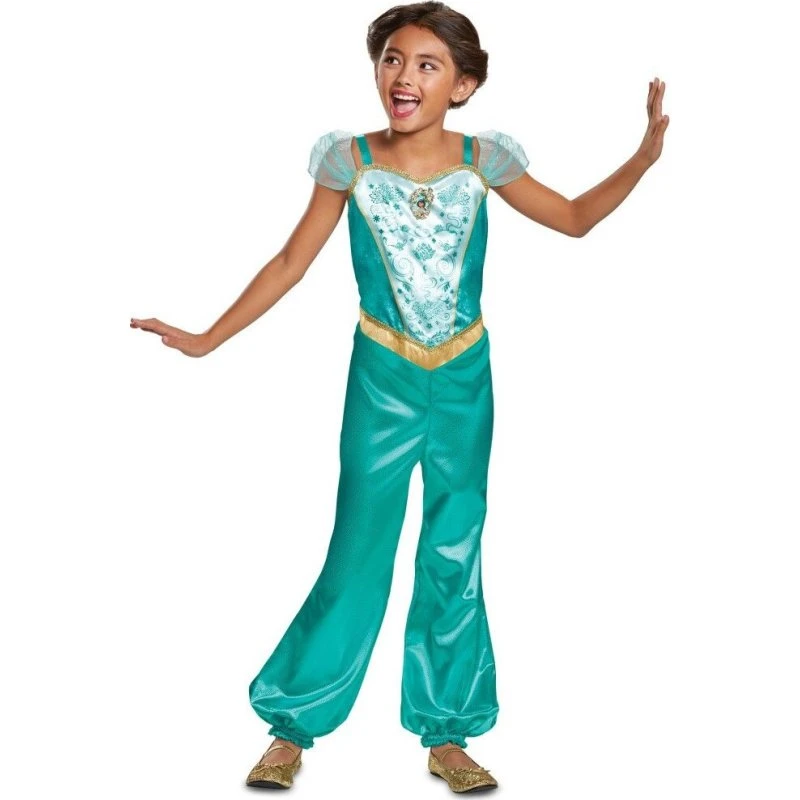 Jasmine børnekostume Aladdin - 104 cm (3-4 år)