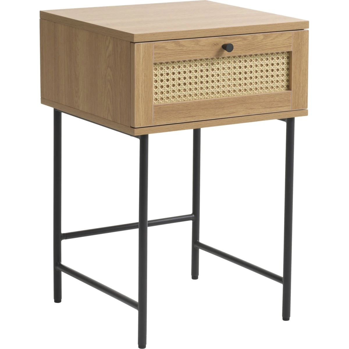 Nordique Design Pensacola Sidebord - Egetræslook med skuffe, 45x70 cm