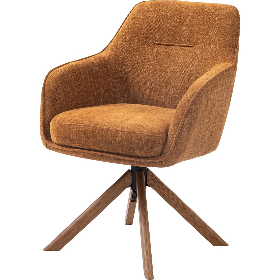 Nordique Design Avola Spisebordsstol med armlæn i rust chenille