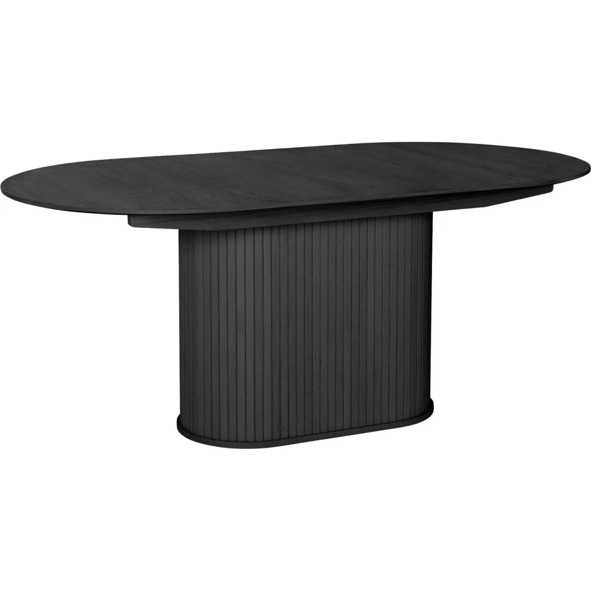 Nordique Design Nola Ovalt Spisebord i Sort Eg, 180-230 cm