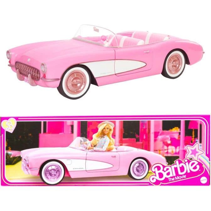 Barbie The Movie Pink Corvette Samlerbil – Cabriolet