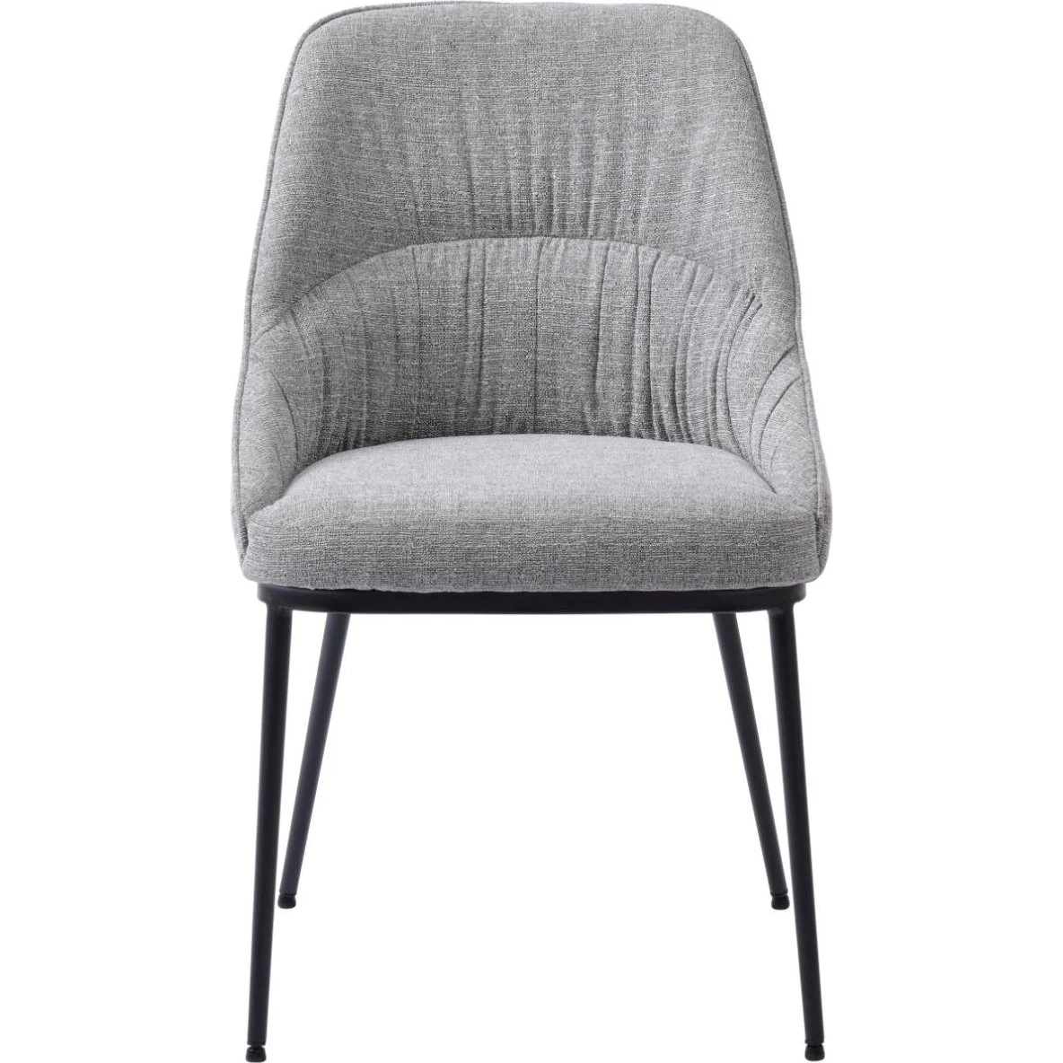 Meridian Spisebordsstol i Mellemgrå Tweed, Sæt af 2