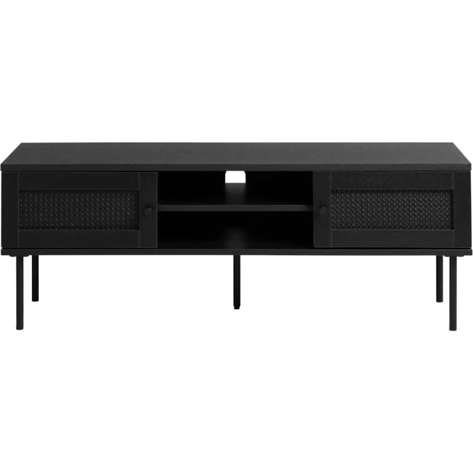 Unique Furniture Pensacola TV-bord med polyrattan, sort (120x40)