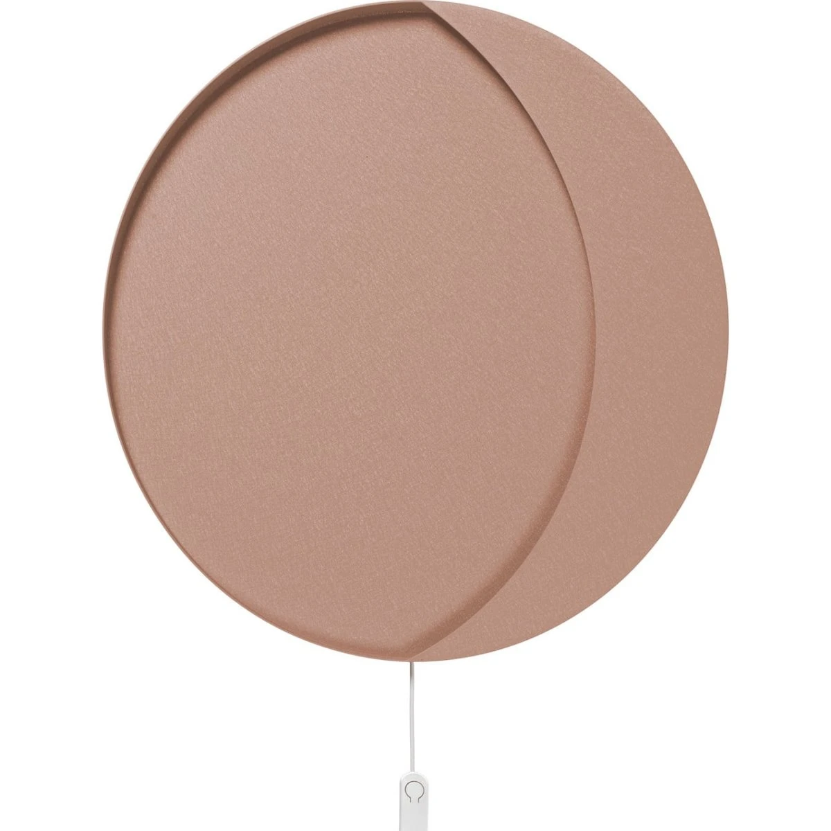 ferm LIVING Neba LED-væglampe, rosa, Ø 45 cm