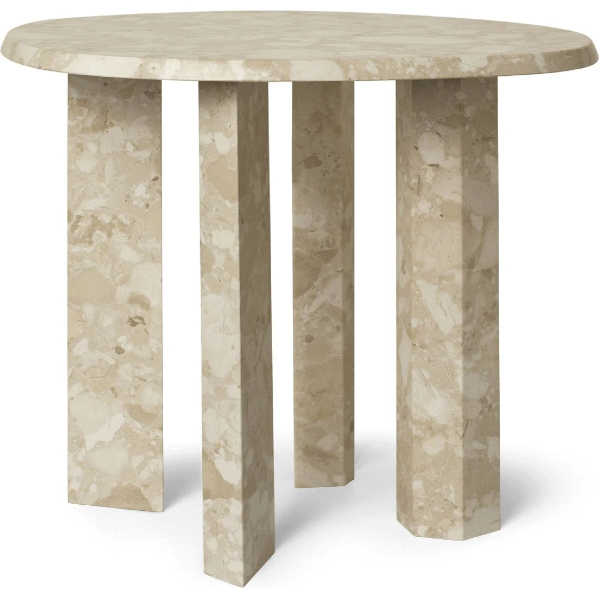 Ferm Living Taula Sidebord i Sand - Ø54,4 cm