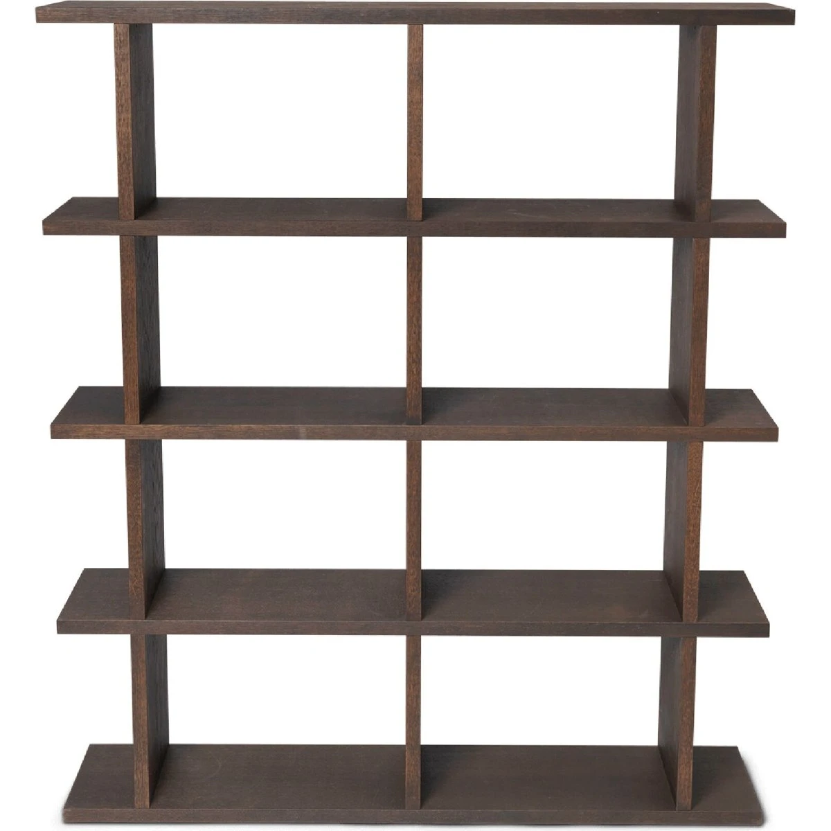 Ferm Living Kona Bogreol 2x4 Mørkbejdset Eg