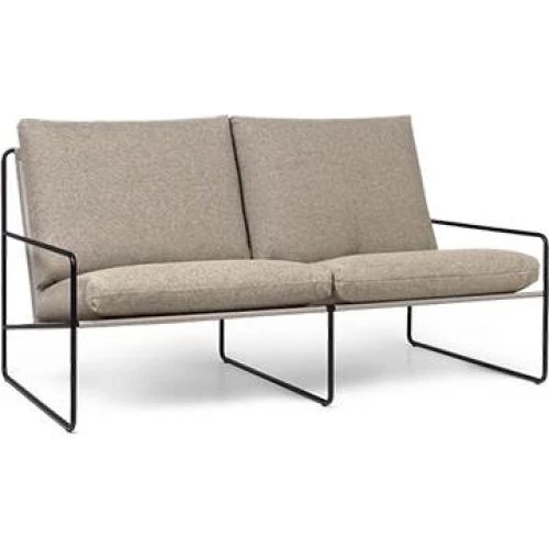Ferm Living Desert 2-personers sofa - Black/Dark Sand