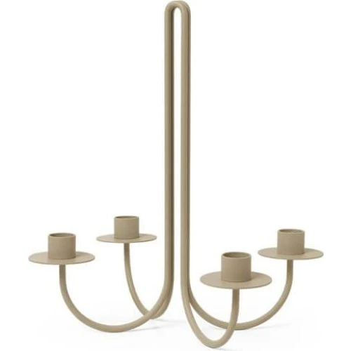 Ferm Living Sway lysestage i Cashmere - 4 lys