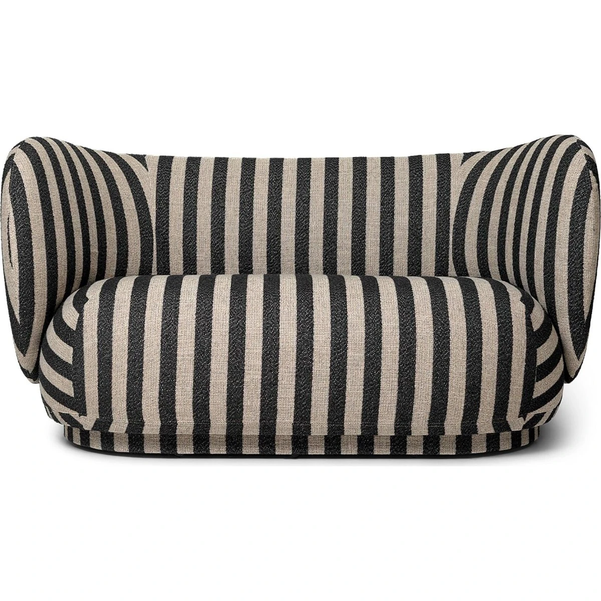 Ferm Living Rico 2-personers sofa Louisiana Sand/Sort
