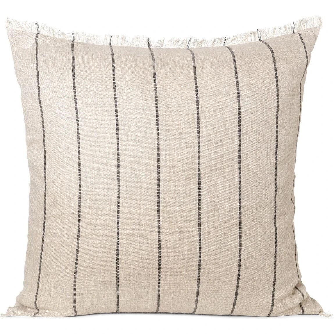 Ferm Living Calm Pude Camel/Sort 78x78 cm