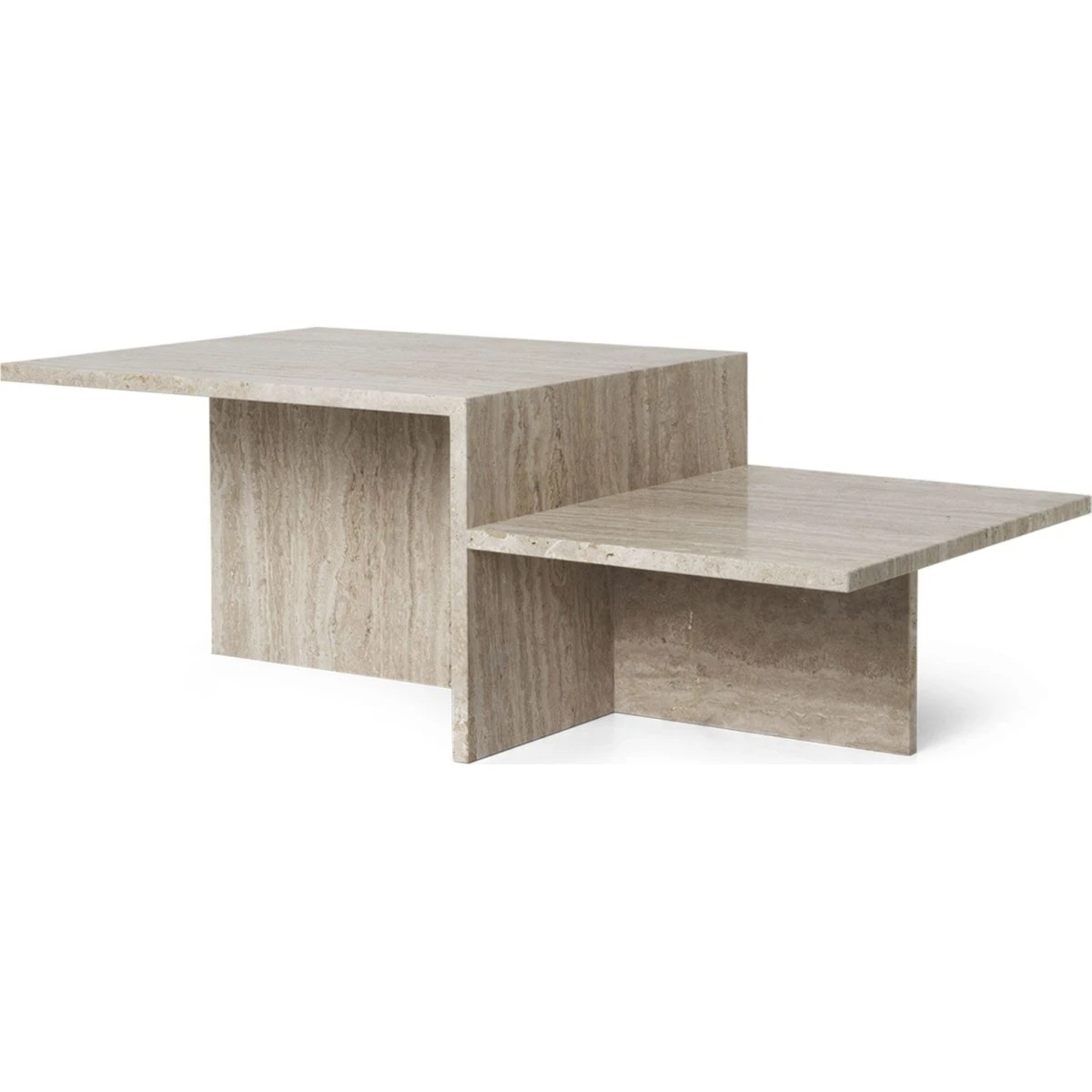 Ferm Living Distinct Sofabord i Travertin H35