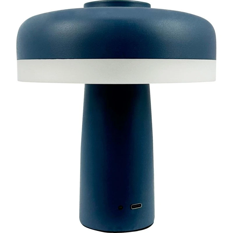 Dyberg Larsen Porter genopladelig bordlampe, blå