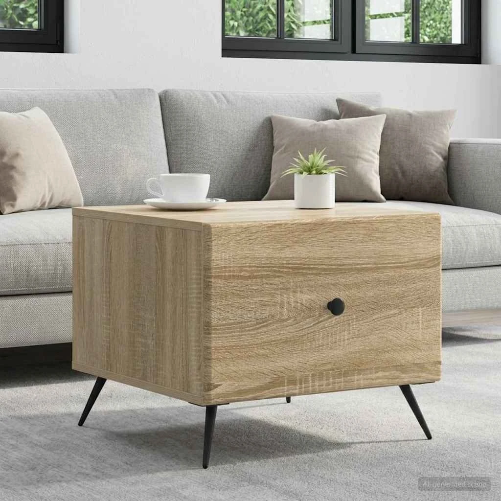 vidaXL Sofabord Sonoma-eg 49 x 50 x 40 cm