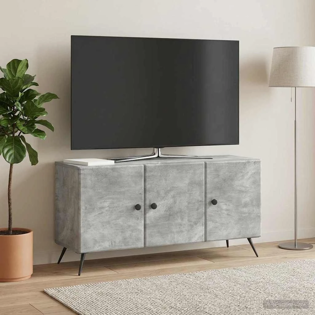 vidaXL TV-skab Betongrå 99 x 34,5 x 50 cm