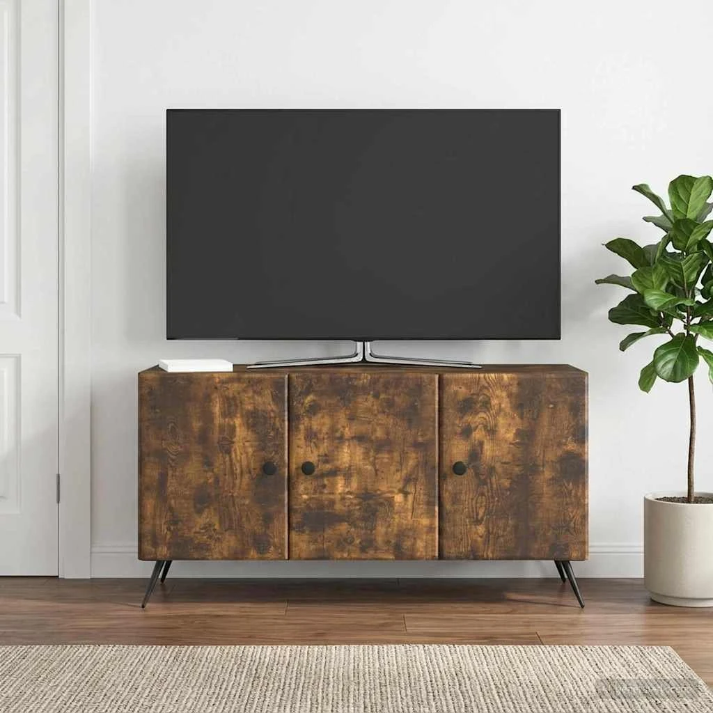 vidaXL TV-skab i røget eg, 99 x 34,5 x 50 cm