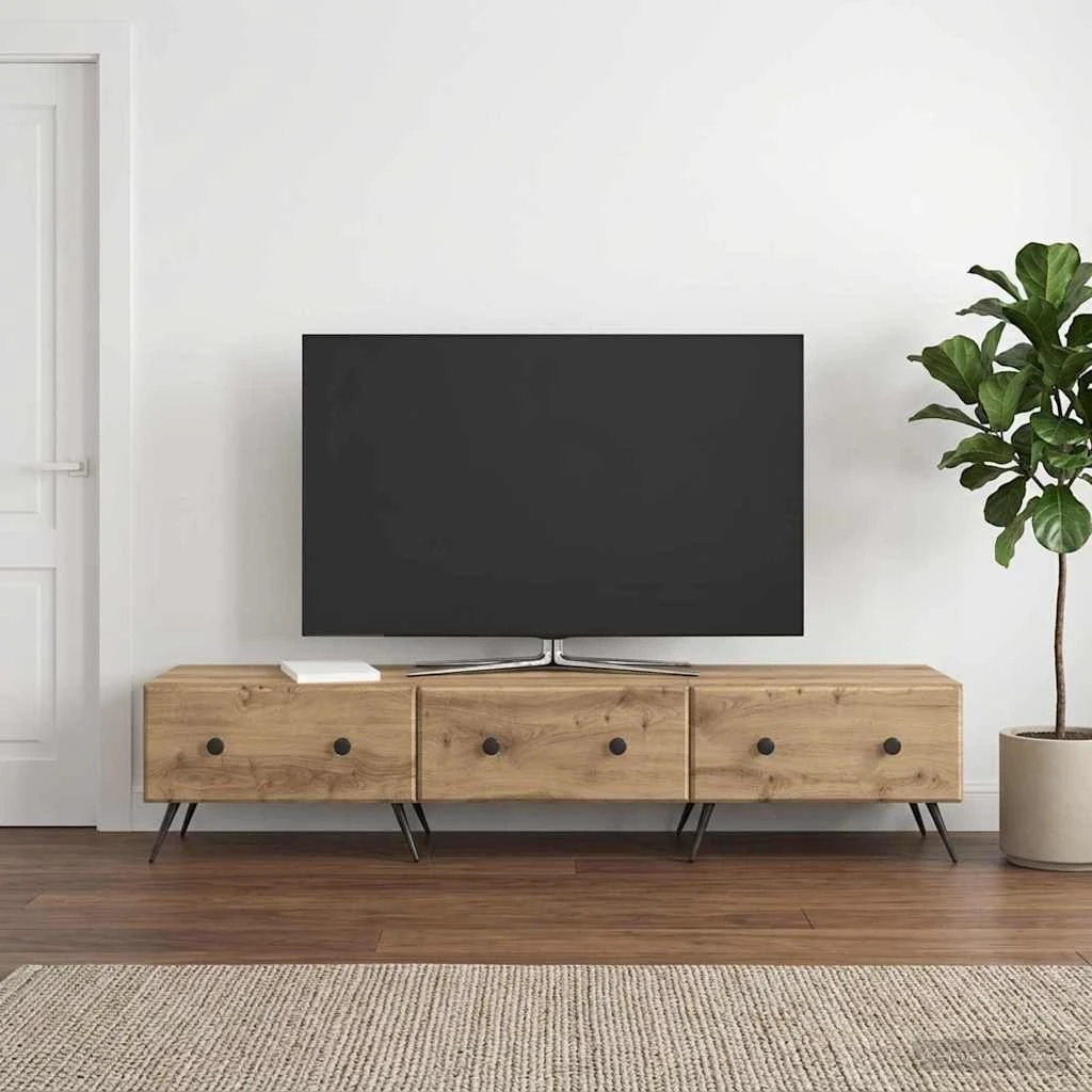 vidaXL TV-skab 147 x 34,5 x 30 cm i Artisan-eg