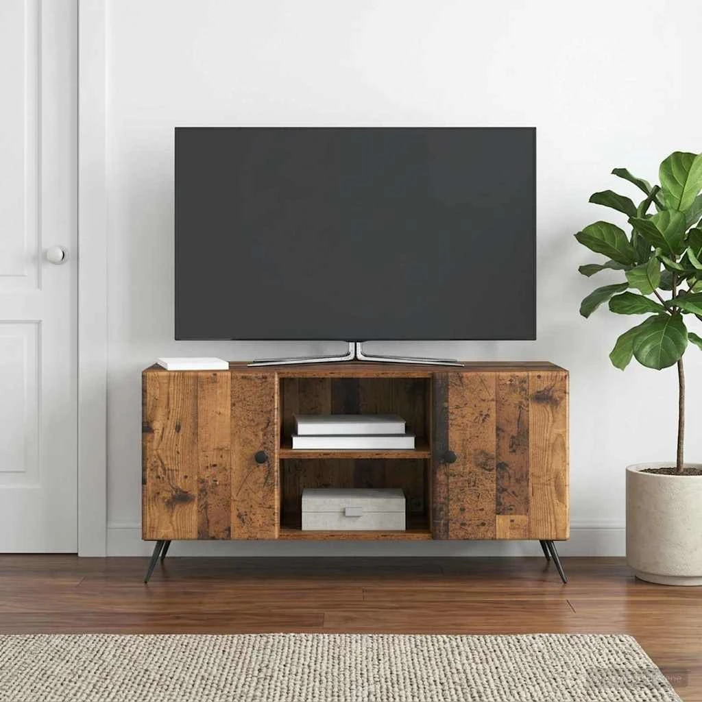 vidaXL TV-skab i gammelt træ, 102 x 34,5 x 50 cm
