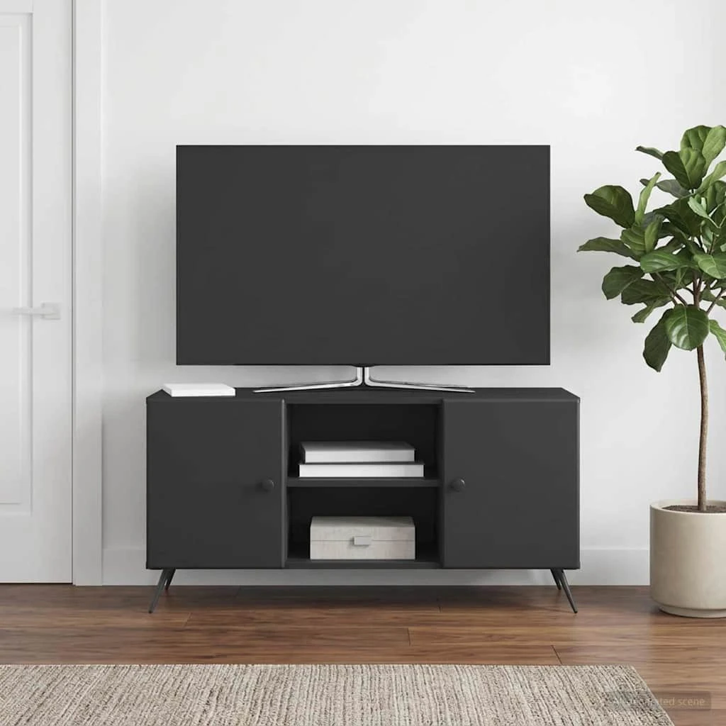 vidaXL TV-skab 102 x 34,5 x 50 cm Sort