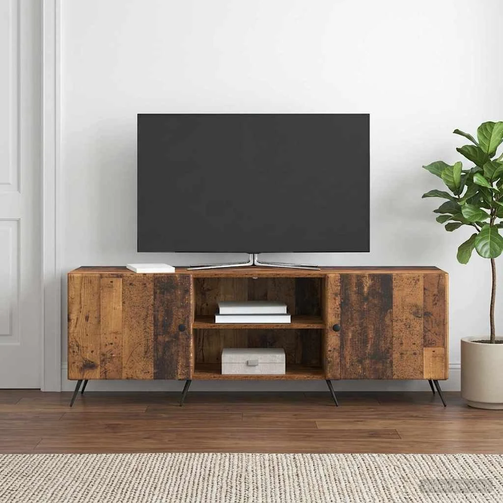 vidaXL TV-skab 150x31x50 cm i gammelt træ med metalben