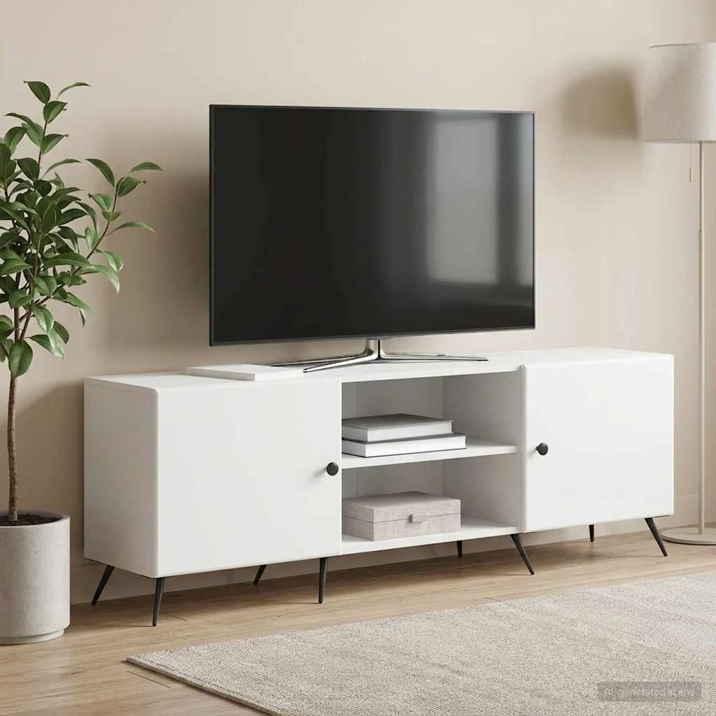 vidaXL TV-skab 150 x 31 x 50 cm Hvid - Vintage stil