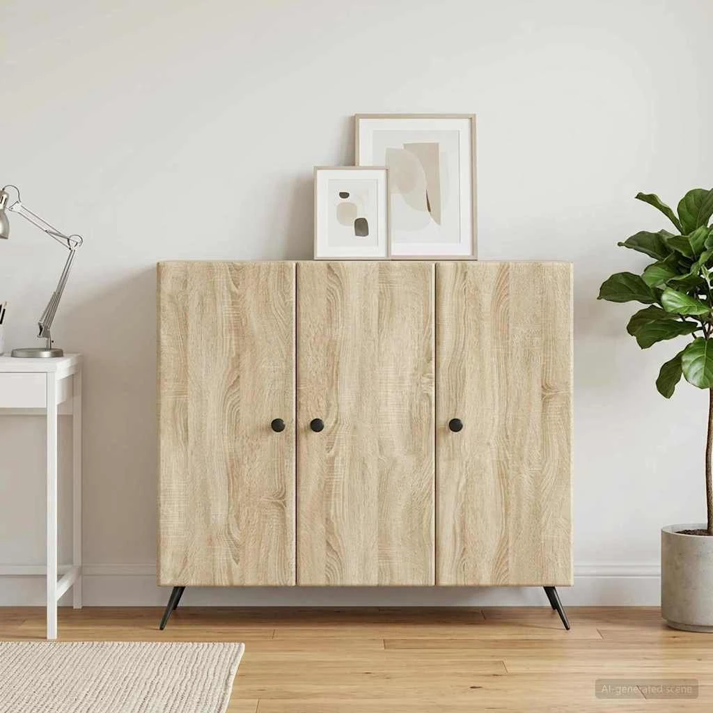 vidaXL Sideboard Sonoma-eg 89 x 34,5 x 80 cm