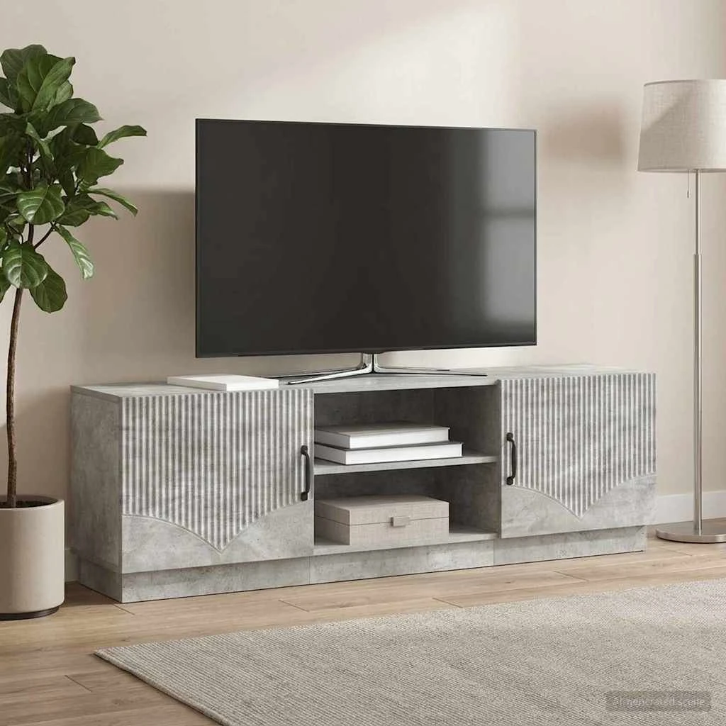 vidaXL TV-skab Betongrå 150 x 31 x 47 cm