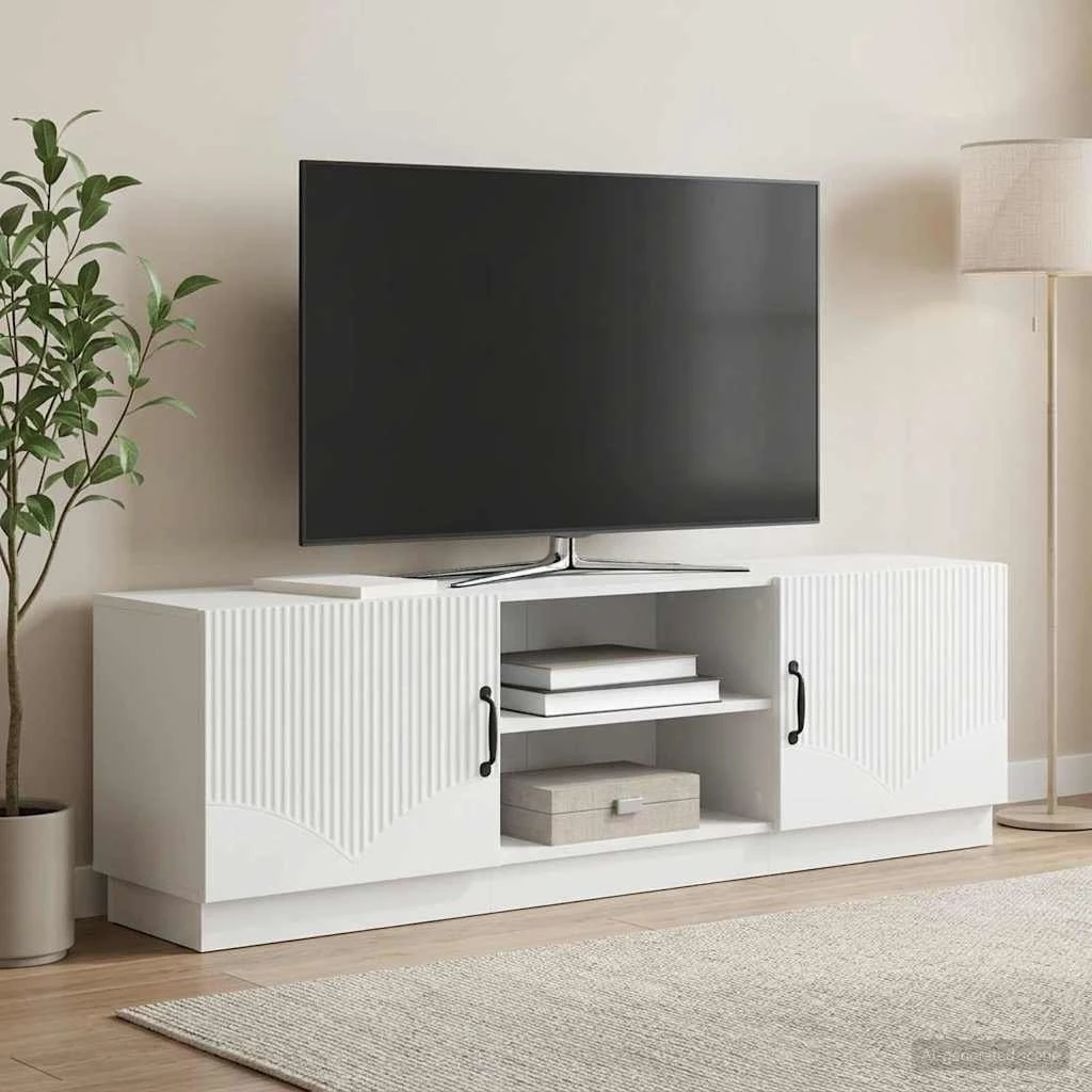 vidaXL TV-skab Hvid 150 x 31 x 47 cm i konstrueret træ