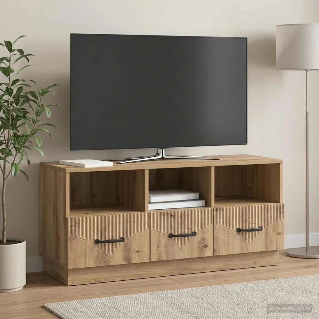 vidaXL TV-skab Artisan-eg 102 x 34,5 x 47 cm