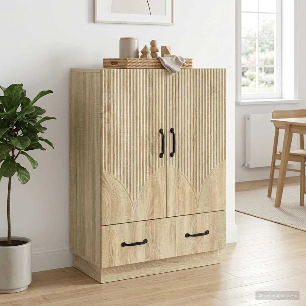 vidaXL Sideboard Sonoma-eg 66 x 34,5 x 92 cm