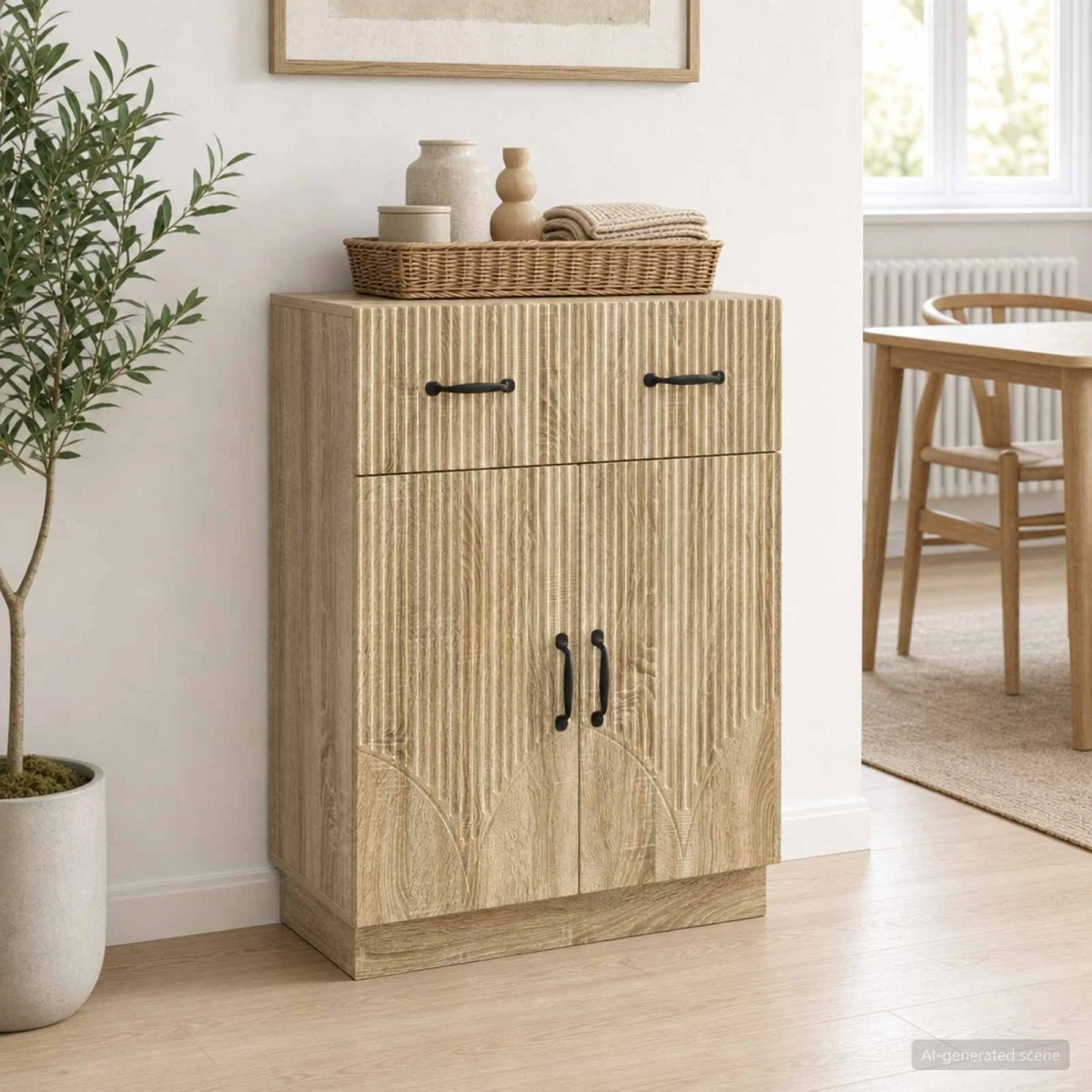 vidaXL Sideboard Sonoma-eg 66 x 34,5 x 87 cm