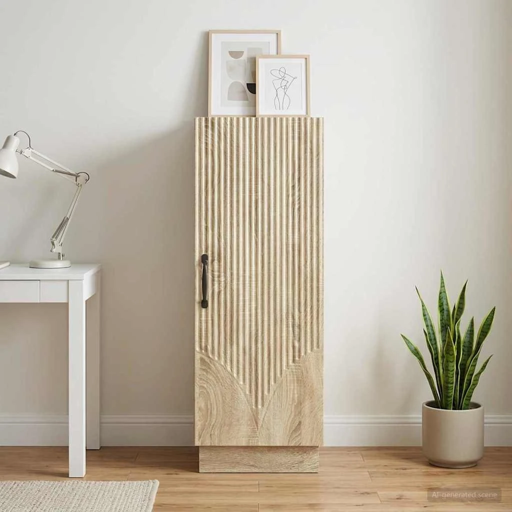 vidaXL Sideboard Sonoma-eg 33 x 34,5 x 87 cm